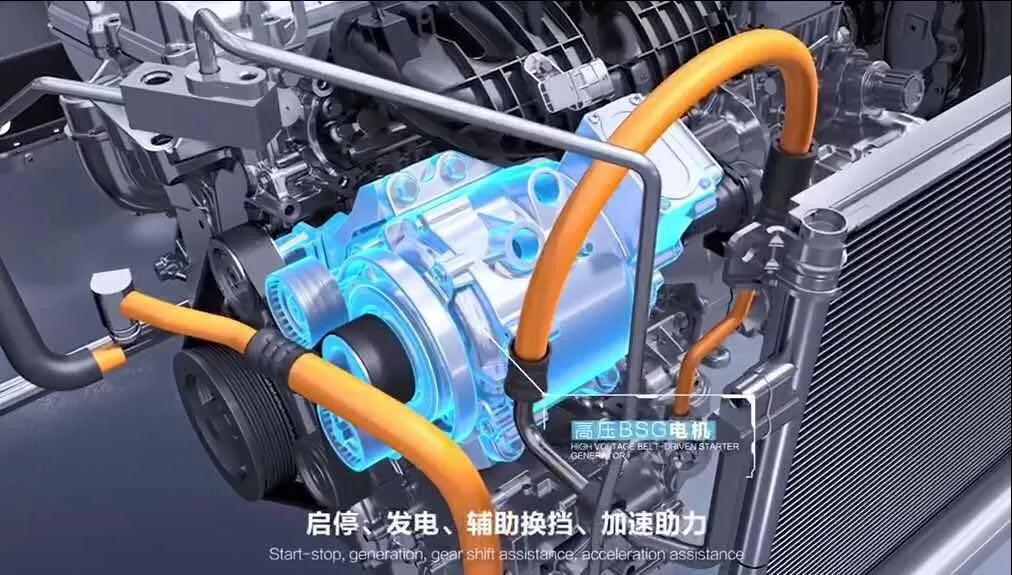 揭秘比亞迪第三代雙模技術(shù)核心之BSG電機，48V技術(shù)？