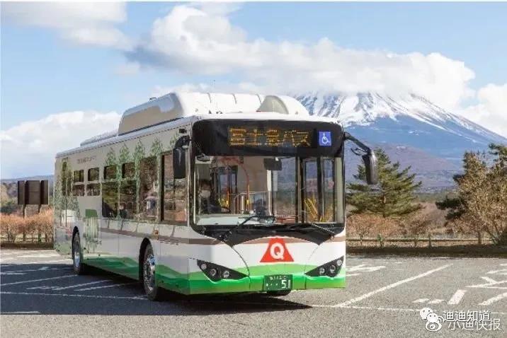 日本富士山迎來首批中國純電動大巴運營！